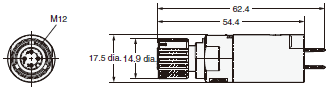XS5[]-D Dimensions 24 