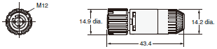 XS5[]-D Dimensions 25 