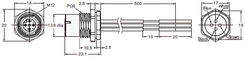 XS5[]-D Dimensions 38 