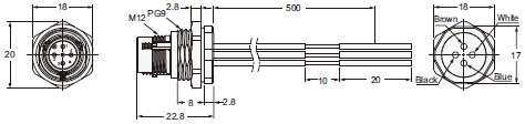 XS5[]-D Dimensions 48 