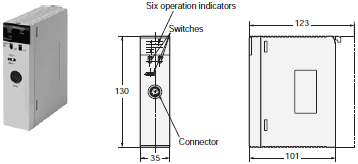 V680 Series Dimensions 34 