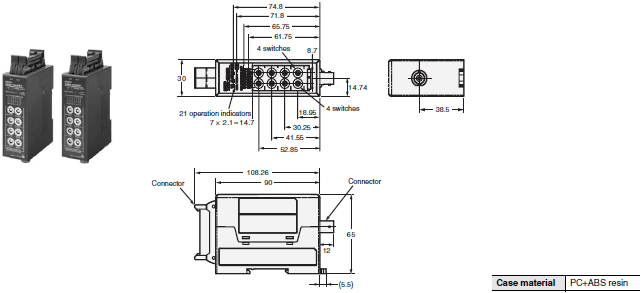 V680 Series Dimensions 40 