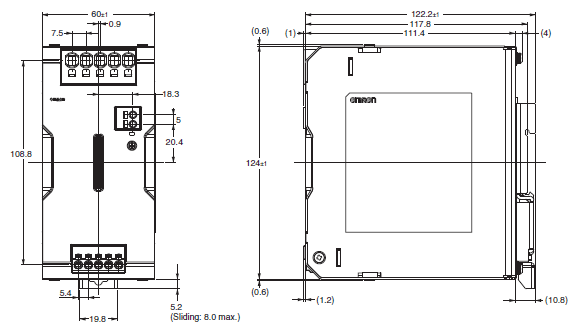 S8VK-S Dimensions 4 