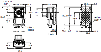 FHV7 Series Dimensions 5 