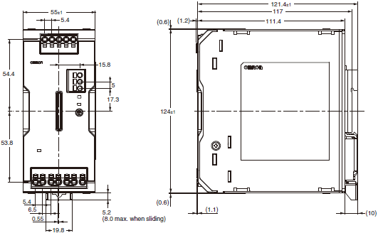 S8VK-WA Dimensions 1 