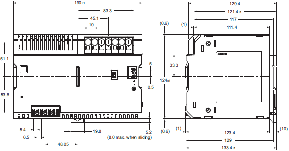 S8VK-WA Dimensions 4 