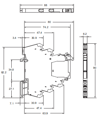 G2RV-ST Dimensions 3 
