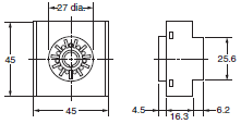 H7CC-A Dimensions 32 